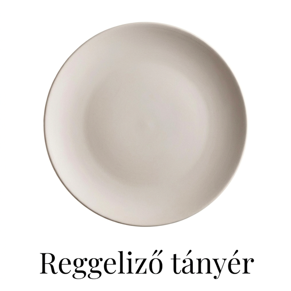 Reggelizős tányér - Festés nélküli