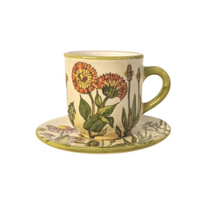 Botanica mező kávés bögre és kistányér