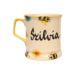 Feliratos neves Méhecskés bögre