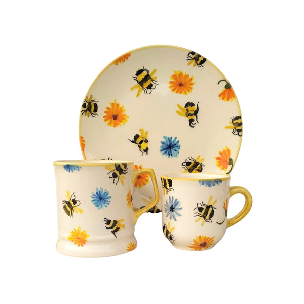 Feliratos neves Méhecskés  reggeliző szett