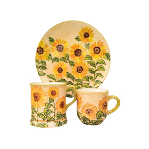 Feliratos neves Napraforgó reggeliző szett