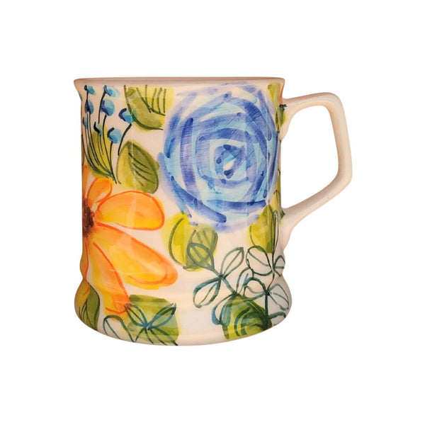 Feliratos neves Virágos bögre FVB200