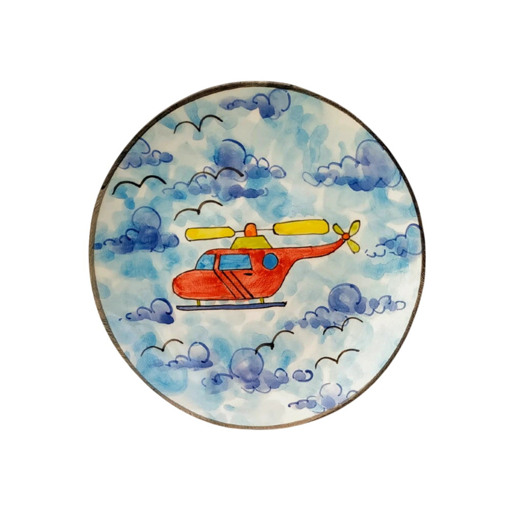 Helikopter reggeliző tányér