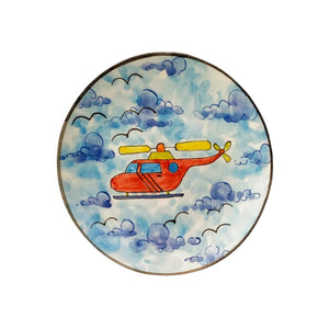 Helikopter reggeliző tányér
