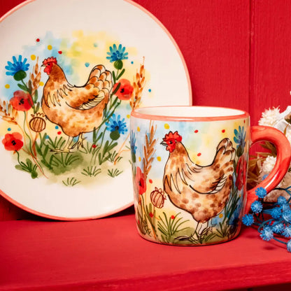 chicken-mug-and-breakfast-plate