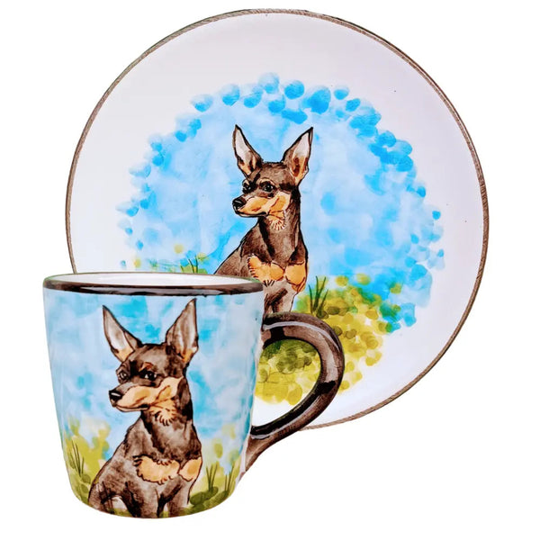 miniature-pinscher-dog-mug-and-breakfast-plate