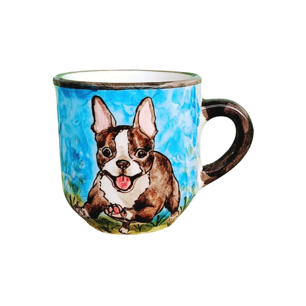 Boston terrier kávés bögre