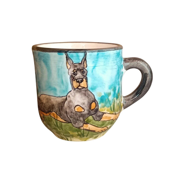 Dobermann kávés bögre
