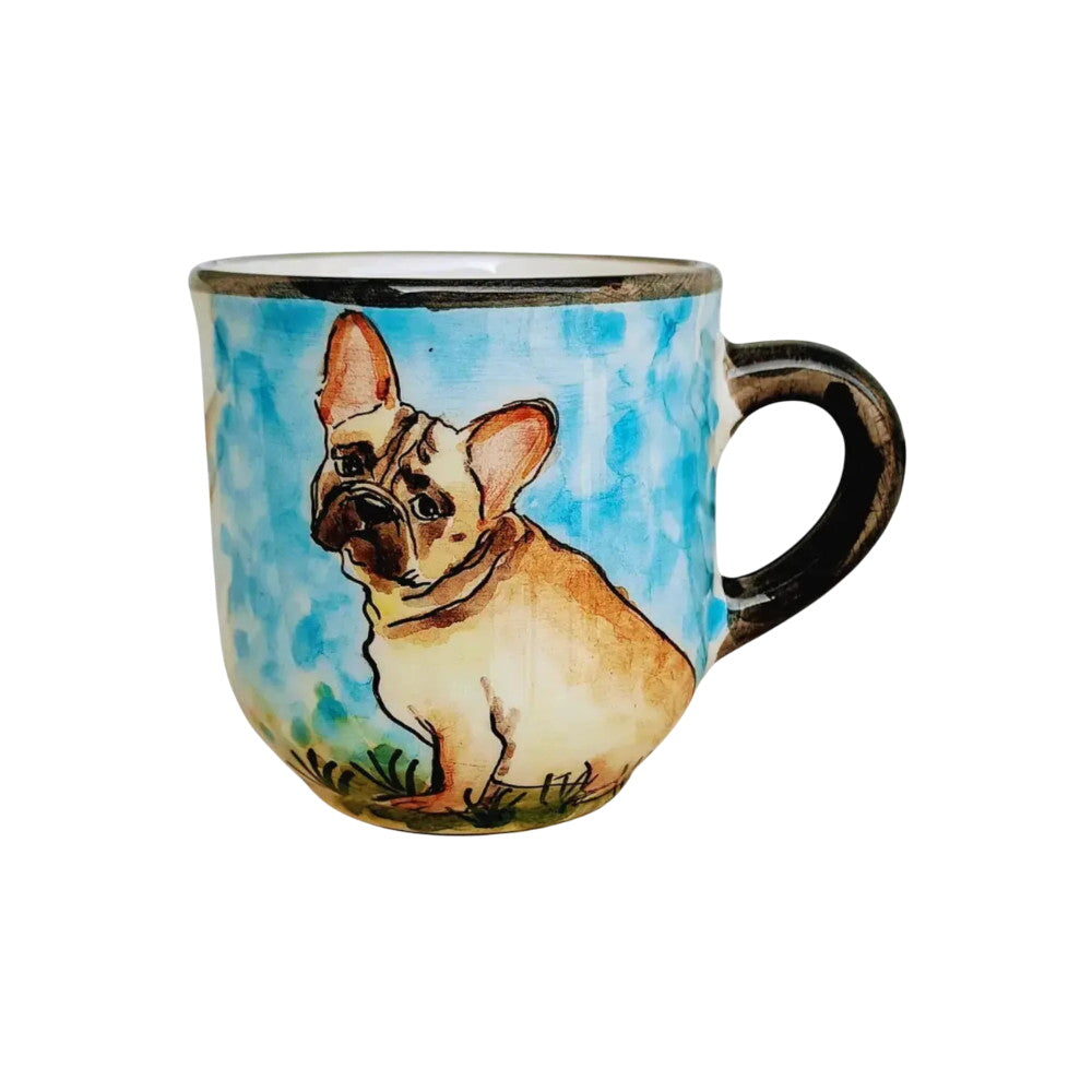 Francia bulldog kávés bögre