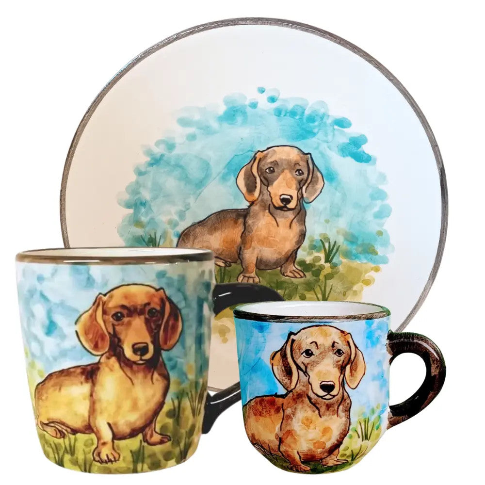 dachshund-brown-breakfast-set
