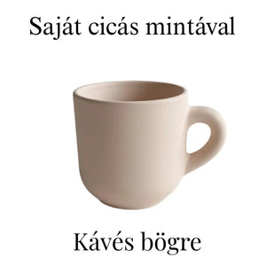 Saját cicás bögre – egyedi, kézzel festett portré fotó alapján