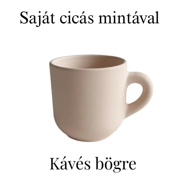 Saját cicás bögre – egyedi, kézzel festett portré fotó alapján