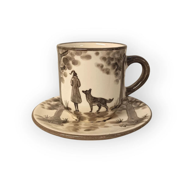 funny-girl-with-dog-coffee-mug-and-plate-vk028