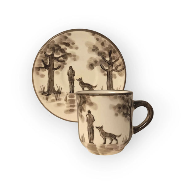 funny-boy-with-dog-coffee-mug-and-plate-vk029